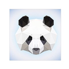 Background Show Graphic Art Panda Small Satin Scarf (square) by Simbadda