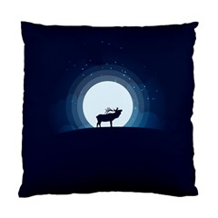 Moon Hirsch Wild Nature Antler Standard Cushion Case (two Sides) by Simbadda