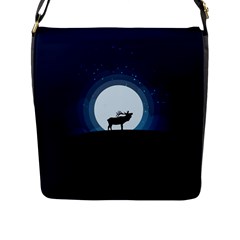 Moon Hirsch Wild Nature Antler Flap Messenger Bag (l)  by Simbadda