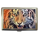 Tiger Animal Teeth Nature Design Cigarette Money Cases Front