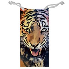 Tiger Animal Teeth Nature Design Jewelry Bag by Simbadda