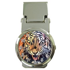 Tiger Animal Teeth Nature Design Money Clip Watches