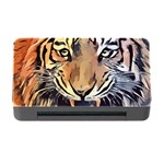 Tiger Animal Teeth Nature Design Memory Card Reader with CF Front