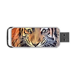 Tiger Animal Teeth Nature Design Portable Usb Flash (one Side) by Simbadda