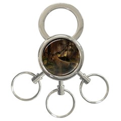 Mammal Nature Wood Tree Waters 3-ring Key Chains