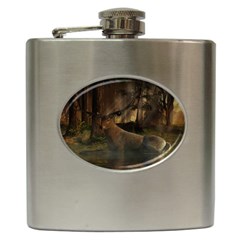 Mammal Nature Wood Tree Waters Hip Flask (6 Oz)