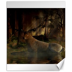 Mammal Nature Wood Tree Waters Canvas 8  X 10  by Simbadda