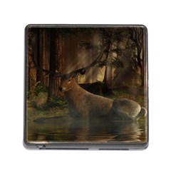 Mammal Nature Wood Tree Waters Memory Card Reader (square)