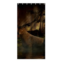 Mammal Nature Wood Tree Waters Shower Curtain 36  X 72  (stall) 