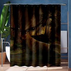 Mammal Nature Wood Tree Waters Shower Curtain 60  X 72  (medium)  by Simbadda