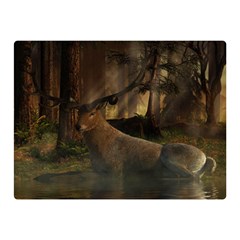 Mammal Nature Wood Tree Waters Double Sided Flano Blanket (mini)  by Simbadda