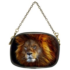 Fractalius Big Cat Animal Chain Purses (one Side)  by Simbadda