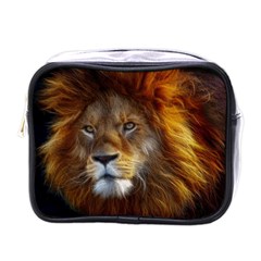 Fractalius Big Cat Animal Mini Toiletries Bags by Simbadda