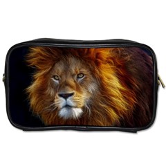 Fractalius Big Cat Animal Toiletries Bags 2-side by Simbadda