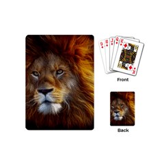 Fractalius Big Cat Animal Playing Cards (mini)  by Simbadda