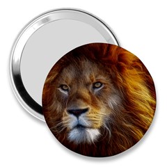 Fractalius Big Cat Animal 3  Handbag Mirrors by Simbadda