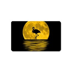 Moon Reflection Flamenco Animal Magnet (name Card) by Simbadda