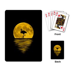 Moon Reflection Flamenco Animal Playing Card by Simbadda