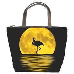 Moon Reflection Flamenco Animal Bucket Bags by Simbadda