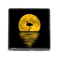 Moon Reflection Flamenco Animal Memory Card Reader (square) by Simbadda