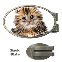 Kitten Mammal Animal Young Cat Money Clips (oval) 