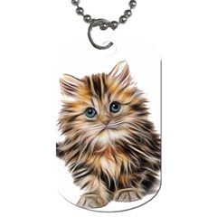 Kitten Mammal Animal Young Cat Dog Tag (one Side) by Simbadda