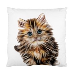 Kitten Mammal Animal Young Cat Standard Cushion Case (two Sides) by Simbadda