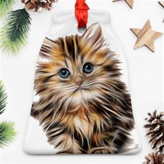 Kitten Mammal Animal Young Cat Bell Ornament (two Sides) by Simbadda