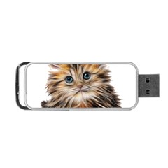 Kitten Mammal Animal Young Cat Portable Usb Flash (one Side) by Simbadda