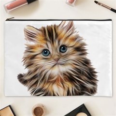 Kitten Mammal Animal Young Cat Cosmetic Bag (xxxl)  by Simbadda