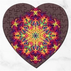 Joyful Living Jigsaw Puzzle (heart) by aumaraspiritart