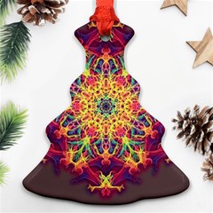 Joyful Living Christmas Tree Ornament (two Sides) by aumaraspiritart