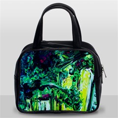 Old Tree And House With An Arch 3 Classic Handbags (2 Sides) by bestdesignintheworld