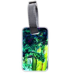 Old Tree And House With An Arch 3 Luggage Tags (two Sides) by bestdesignintheworld