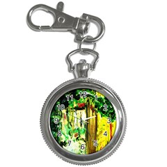 Old Tree And House With An Arch 4 Key Chain Watches by bestdesignintheworld