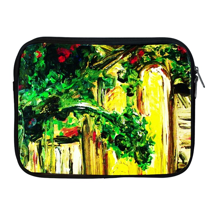 Old Tree And House With An Arch 2 Apple iPad 2/3/4 Zipper Cases