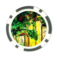 Old Tree And House With An Arch 2 Poker Chip Card Guard (10 Pack) by bestdesignintheworld