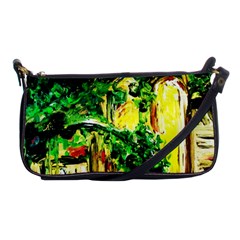 Old Tree And House With An Arch 2 Shoulder Clutch Bags by bestdesignintheworld