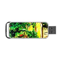 Old Tree And House With An Arch 2 Portable Usb Flash (two Sides) by bestdesignintheworld