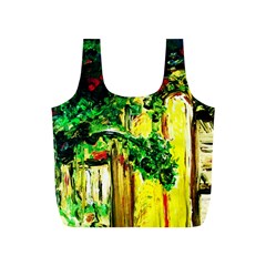 Old Tree And House With An Arch 2 Full Print Recycle Bags (s)  by bestdesignintheworld