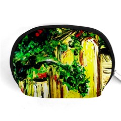 Old Tree And House With An Arch 2 Accessory Pouches (medium)  by bestdesignintheworld