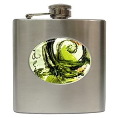 Pagoda Calligraphy 2 Hip Flask (6 Oz) by bestdesignintheworld