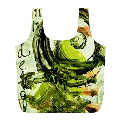 Pagoda Calligraphy 2 Full Print Recycle Bags (l)  by bestdesignintheworld