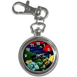 Tumble Weed And Blue Rose 1 Key Chain Watches Front