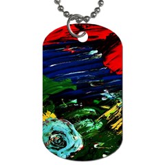 Tumble Weed And Blue Rose 1 Dog Tag (two Sides) by bestdesignintheworld