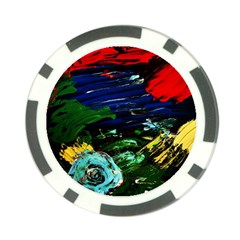 Tumble Weed And Blue Rose 1 Poker Chip Card Guard (10 Pack)