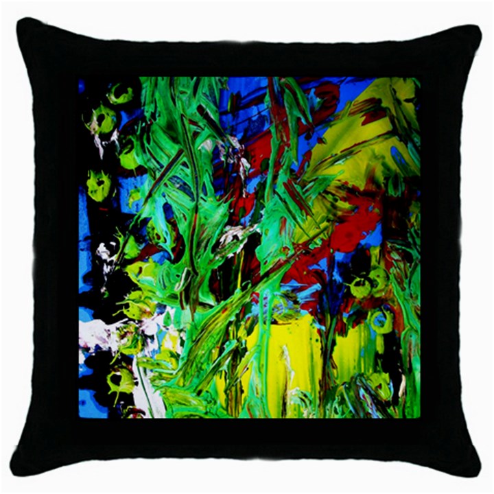 perfect night for samurai-1/2 Throw Pillow Case (Black)