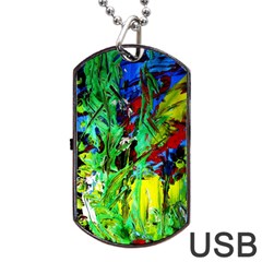 Perfect Night For Samurai-1/2 Dog Tag Usb Flash (one Side) by bestdesignintheworld