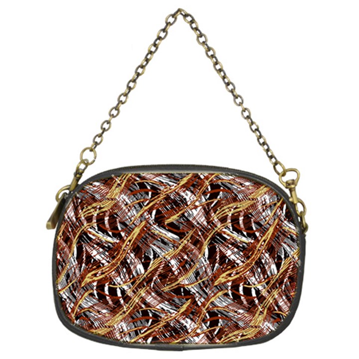 Colorful Wavy Abstract Pattern Chain Purses (Two Sides) 