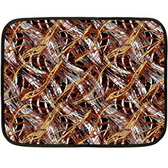 Colorful Wavy Abstract Pattern Double Sided Fleece Blanket (mini)  by dflcprints